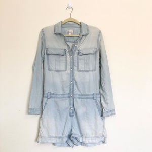 Melrose and Market Blue Chambray Romper